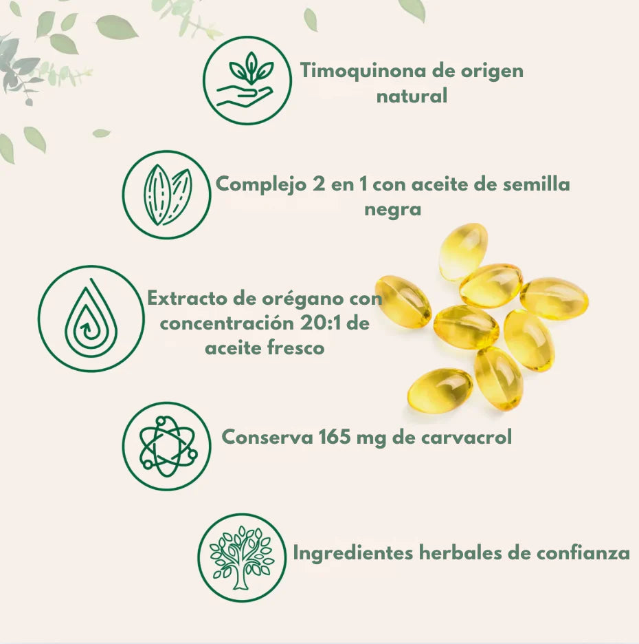 ACEITE DE ORÉGANO 6000 Mg, 60 cápsulas