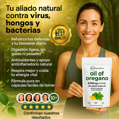 ACEITE DE ORÉGANO 6000 Mg, 60 cápsulas