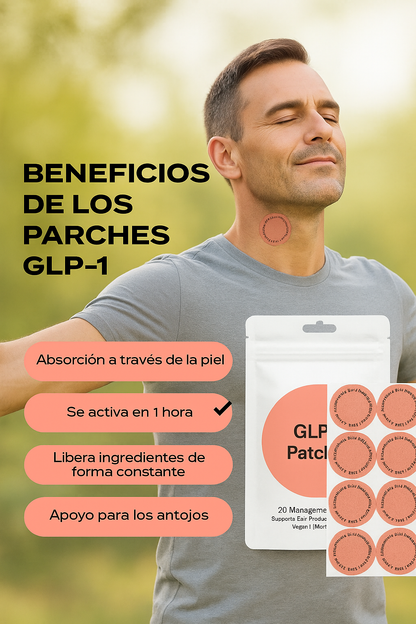 🩷 GLP-1 KIND PATCHES – Control Natural del Apetito - 30 días.