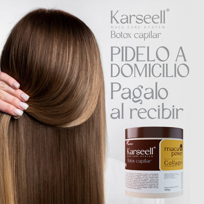 COMBO KARSEELL by DR.USA: Shampoo nutritivo, bótox capilar y aceite de argán.