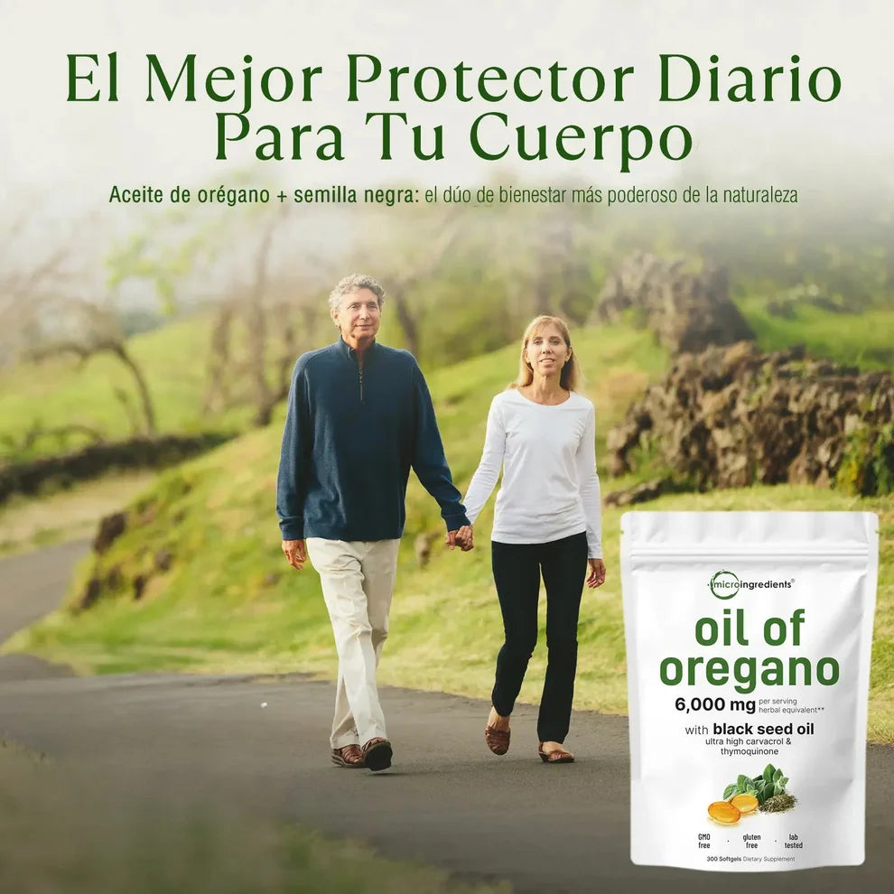 ACEITE DE ORÉGANO 6000 Mg, 60 cápsulas